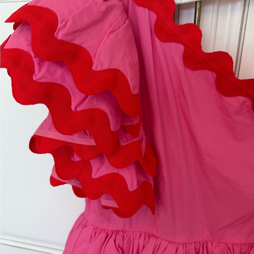Celia B Pink One-Shoulder Ruffle Mini Dress - Picture 5 of 7